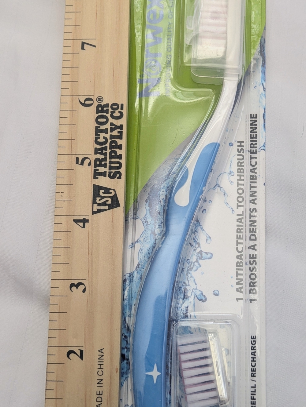 Norwex white and blue antibacterial toothbrush "NOT INCLUDED IN BUNDLE SALE"
